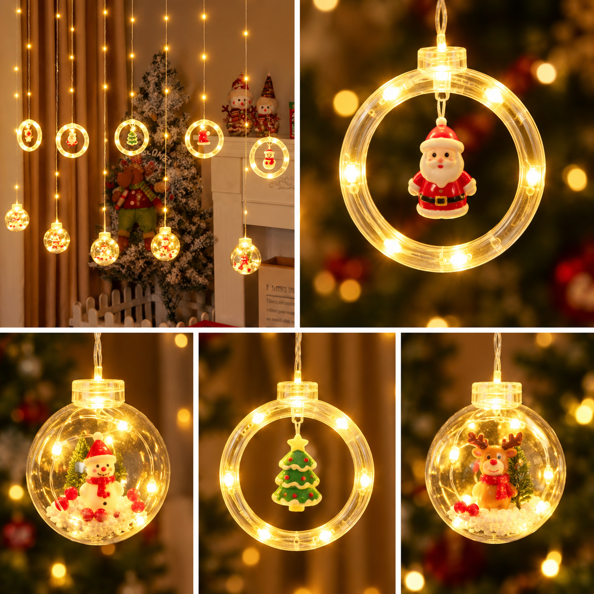 🎄 Cortina de Luces LED Navideñas – ¡Lleva 2 y Ahorra!