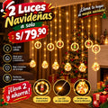 🎄 Cortina de Luces LED Navideñas – ¡Lleva 2 y Ahorra!